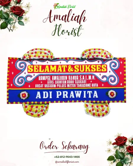 Papan Bunga Ucapan Selamat Ambarketawang