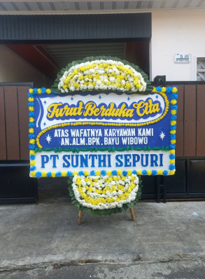 Papan Bunga Duka di Ambarketawang